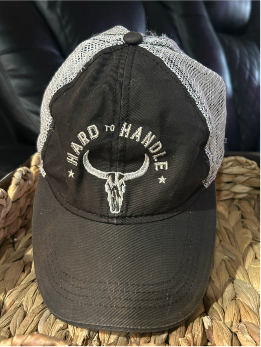 Women's Idyllwind Hard To Handle Trucker Hat One Size Black Grey